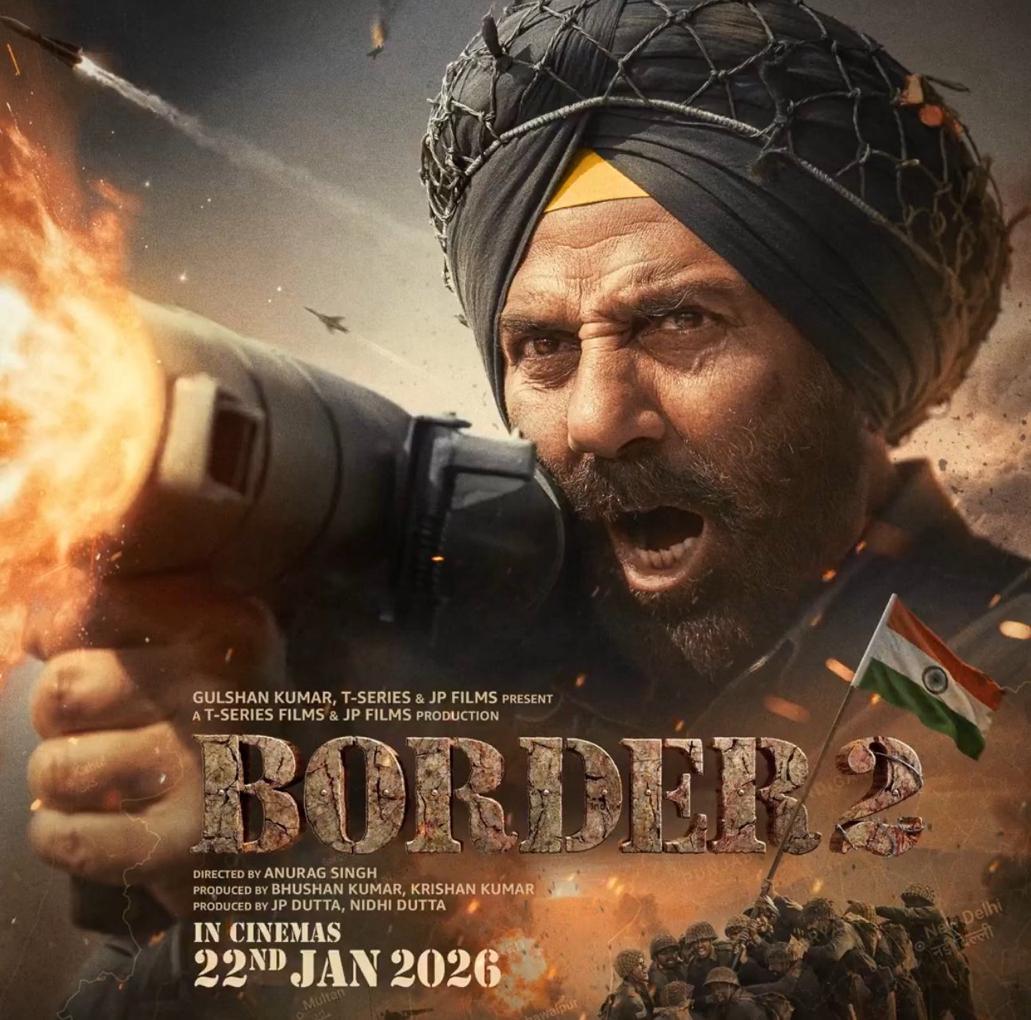  'बॉर्डर 2' में सनी देओल का फर्स्ट लुक रिलीज