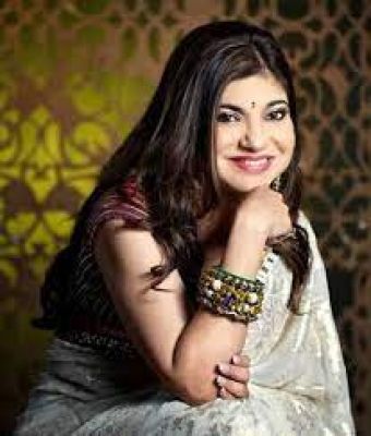 हिंदी फिल्मों की पार्श्वगायिका अलका याग्निक 