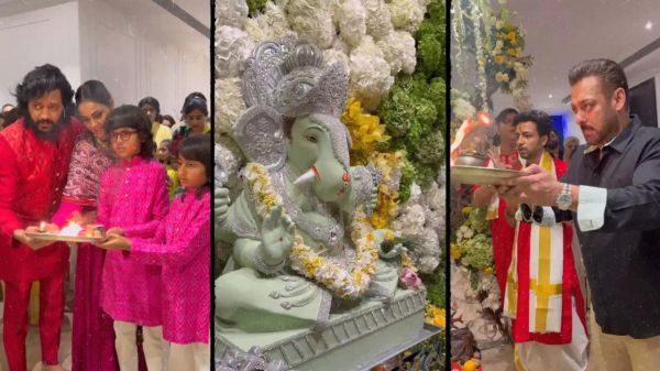 सलमान खान ने पूरे परिवार के साथ मनाया गणेश चतुर्थी का त्योहार