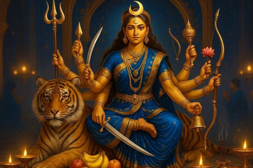 मां चंद्रघंटा :नवरात्रि की तृतीया देवी की पूजा दो दिनों तक, 24 और 25 सितंबर को बनेगा दुर्लभ योग