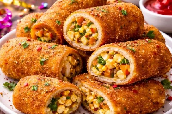 न्यू ईयर पार्टी के लिए बनाएं क्रिस्पी पनीर ब्रेड रोल, मेहमान होंगे खुश