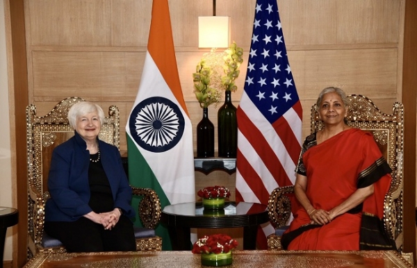 (अपडेट) अमेरिकी वित्त मंत्री येलेन ने निर्मला सीतारमण से की मुलाकात