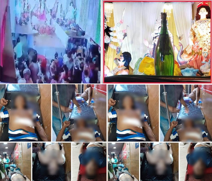 पुराने ढाका के तांतीबाजार पूजा मंडप पर पेट्रोल बम से हमला, 3 गिरफ्तार