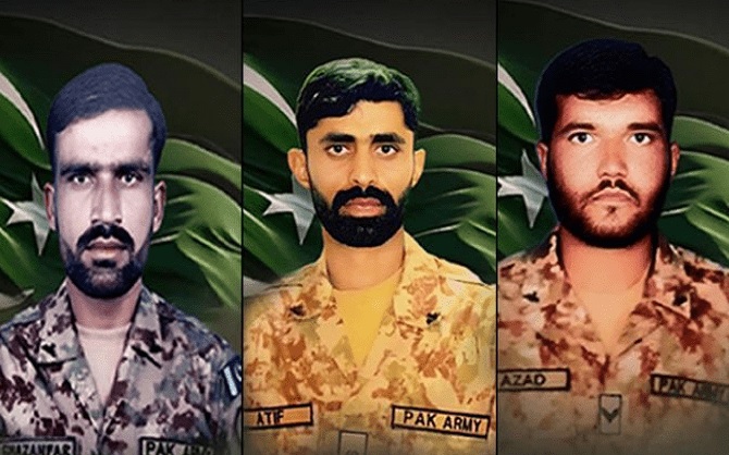 पाकिस्तान में आतंकियों से मुठभेड़ में मेजर और दो सैनिकों की मौत