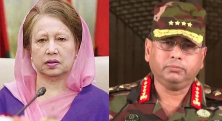 बांग्लादेश के सेनाध्यक्ष ने खालिदा जिया से मुलाकात की