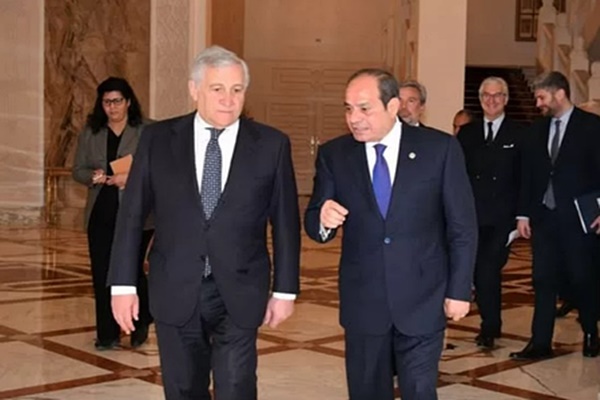 मिस्र के राष्ट्रपति और इतालवी विदेश मंत्री ने द्विपक्षीय संबंधों और क्षेत्रीय मुद्दों पर चर्चा की