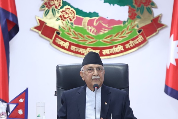 नेपाल के प्रधानमंत्री ओली संसद के ग्रीष्मकालीन सत्र के पहले दिन संबोधित करेंगे