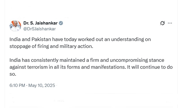  विश्व नेताओं ने भारत-पाकिस्तान संघर्ष विराम की सराहना की, शांति बनाए रखने की अपील