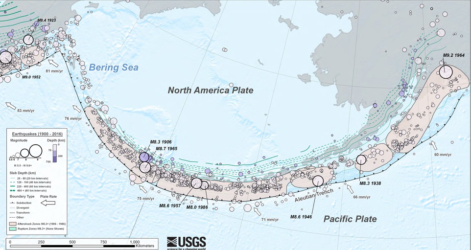 अलास्का के ल्यूशियन द्वीप समूह में 7.3 तीव्रता का भूकंप, सुनामी का खतरा टला