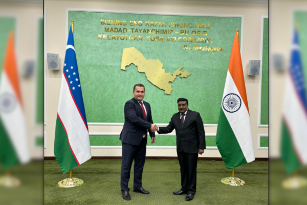  भारत और उज़्बेकिस्तान ने आतंकवाद के खिलाफ सहयोग को बढ़ाने पर की चर्चा