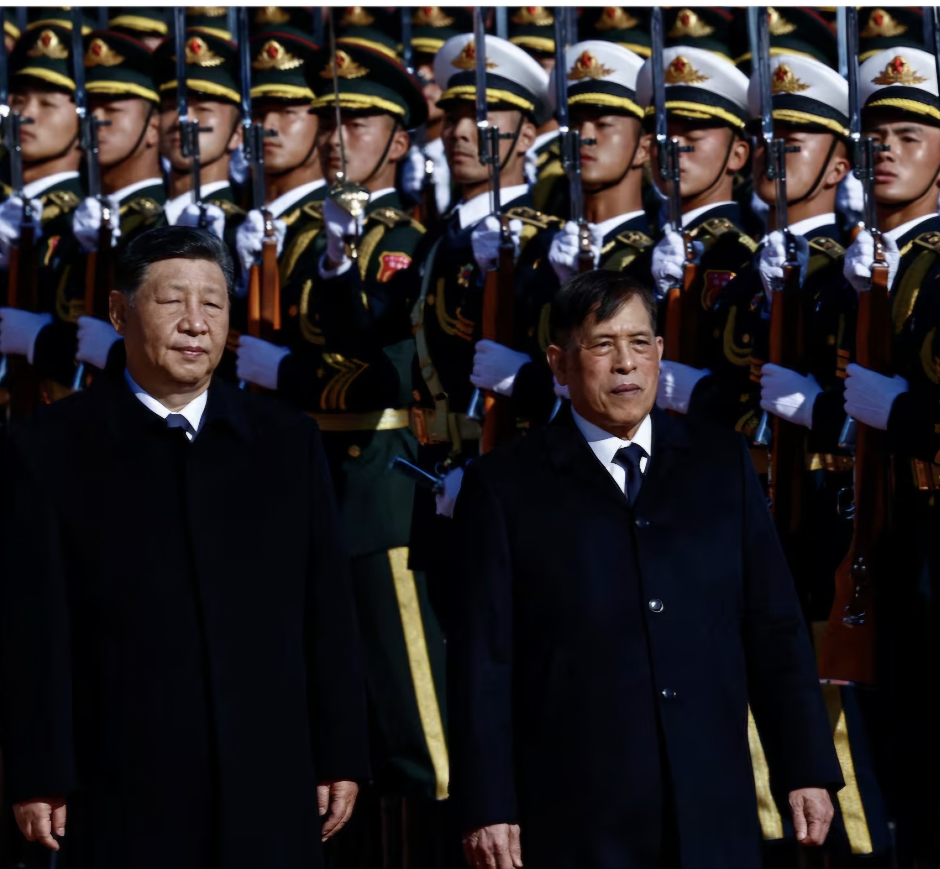 चीन में हुआ थाई राजा का भव्य स्वागत