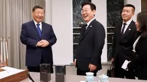 दक्षिण कोरिया के राष्ट्रपति ली चीन पहुंचे, जिनपिंग से करेंगे मुलाकात