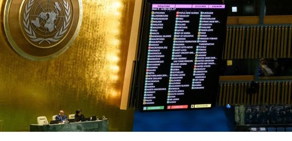 संयुक्त राष्ट्र महासभा में गाजा में युद्ध विराम प्रस्ताव पारित, भारत समेत 153 देशों ने पक्ष में किया मतदान