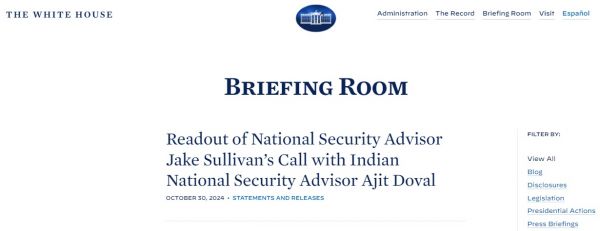 अमेरिकी एनएसए सुलविन ने भारतीय समकक्ष अजीत डोभाल से की बात, हिंद-प्रशांत क्षेत्र में स्थिरता के लिए वैश्विक प्रयास पर दिया जोर 