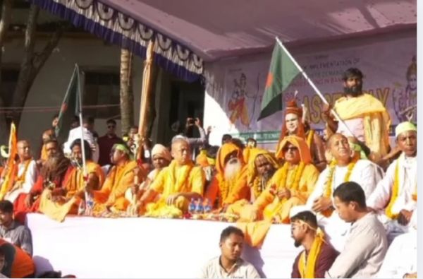 बांग्लादेश: समिलित सनातनी जागरण जोत ने विशाल रैली का आयोजन किया; अल्पसंख्यकों के अधिकारों और सुरक्षा की मांग की