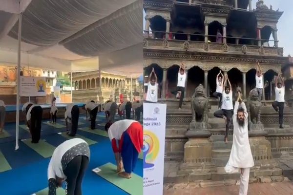 नेपाल में योग दिवस से पहले 'एक पृथ्वी, एक स्वास्थ्य' थीम पर भव्य योग सत्र का आयोजन