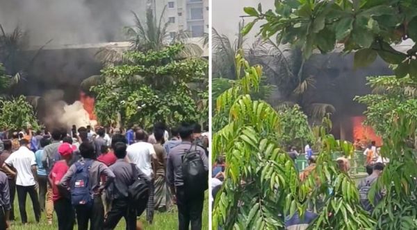  बांग्लादेश में वायुसेना का विमान स्कूल की इमारत से टकराया, एक व्यक्ति की मौत