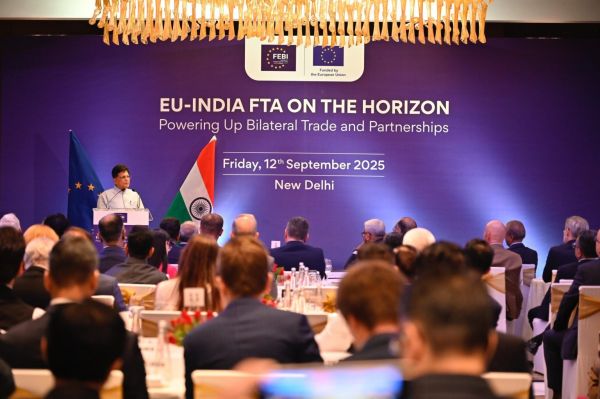 भारत-ईयू मुक्त व्यापार समझौते को गति देने के लिए पीयूष गोयल की यूरोपीय अधिकारियों से मुलाकात