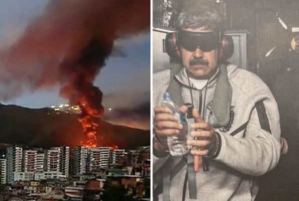 अमेरिकी हमले से दहल गया वेनेजुएला, न्यूयॉर्क मिलिट्री बेस पर रखा गया राष्ट्रपति मादुरो और उनकी पत्नी फ्लोरेस को