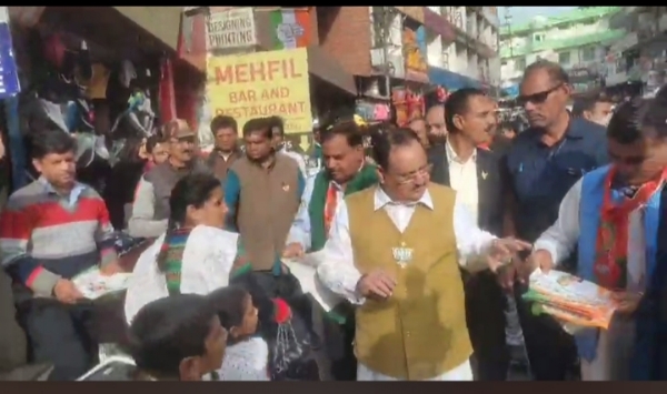 भाजपा राष्ट्रीय अध्यक्ष जे. पी. नड्डा ने सोलन की संकल्प रैली