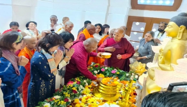 मप्रः दो दिवसीय महाबोधि महोत्सव शुरू, देश-विदेश से हजारों श्रद्धालु पहुंचे सांची