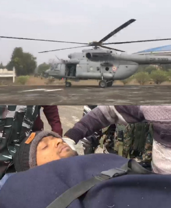 आईईडी ब्लास्ट में घायल जवान रांची पहुंचा, मेडिका में भर्ती