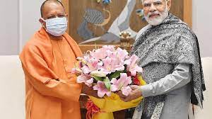 उत्तर प्रदेश के मुख्यमंत्री योगी आदित्यनाथ ने प्रधानमंत्री मोदी से की मुलाकात