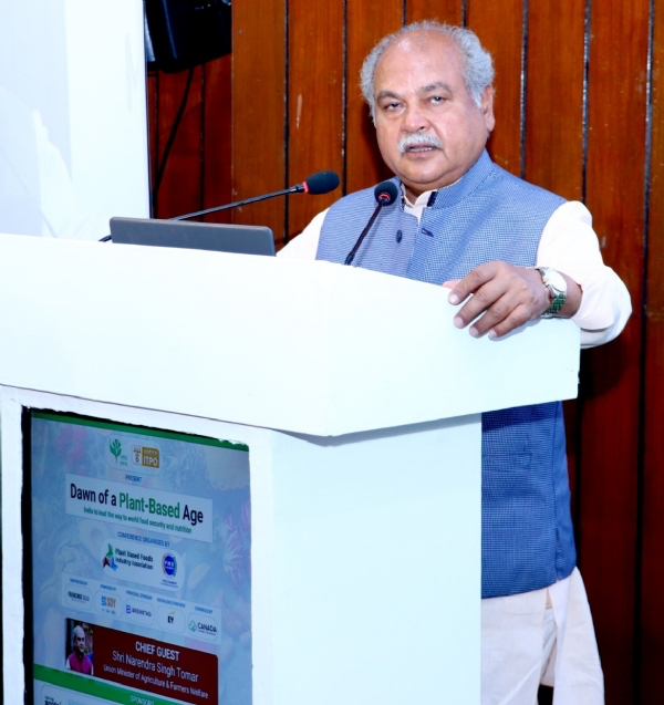 भविष्य की जरूरतों को पूरा करने के लिए पौध आधारित खाद्य महत्वपूर्ण विकल्प : तोमर