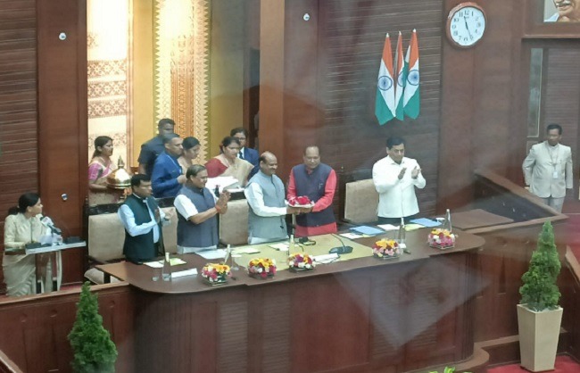 लोस अध्यक्ष ओम बिरला ने असम विधानसभा के नए भवन का किया उद्घाटन