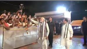 जी 20 शिखर सम्मेलन के सफल आयोजन के बाद प्रधानमंत्री नरेन्द्र मोदी का भाजपा मुख्यालय में किया गया भव्य स्वागत