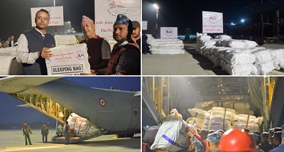 भारत ने भूकंप प्रभावित नेपाल को आपातकालीन राहत सामग्री की दूसरी खेप सौंपी