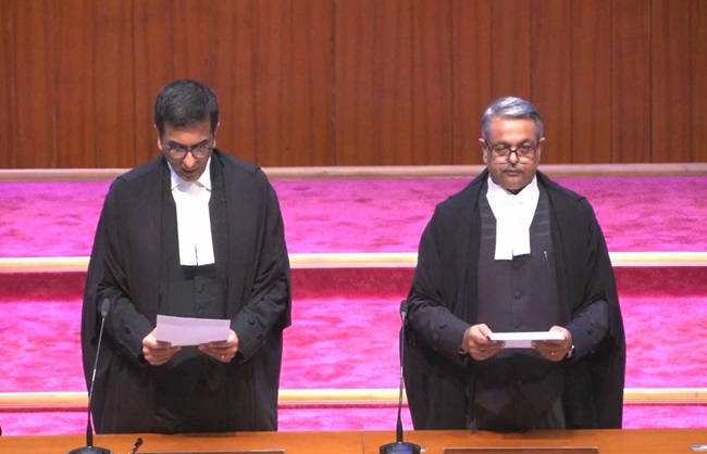 सुप्रीम कोर्ट को मिले तीन नए जज, चीफ जस्टिस ने शपथ दिलाई