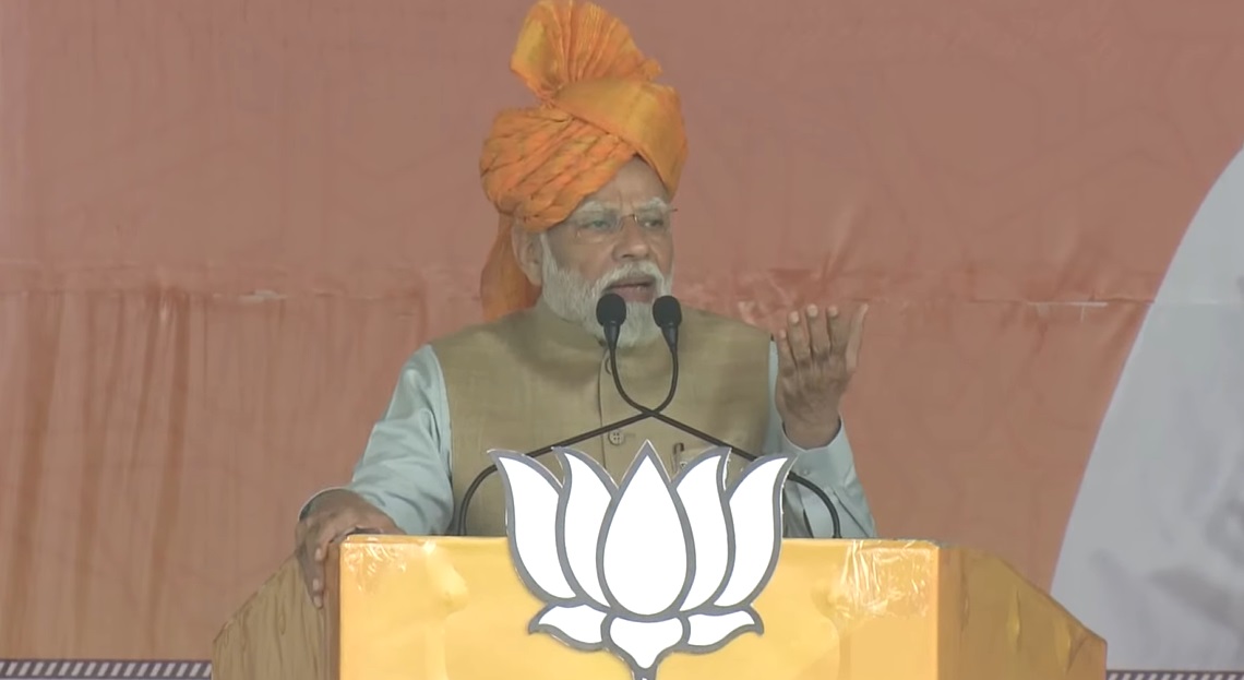 भ्रष्टाचार, वंशवाद व तुष्टीकरण भारत को विकसित राष्ट्र बनने से रोक रहा : नरेन्द्र मोदी