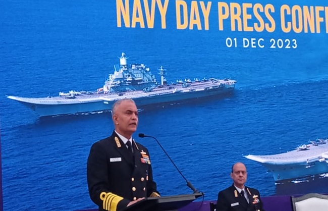 हिंद महासागर क्षेत्र में चीन की गतिविधियों पर भारत की पैनी नजर : नौसेना प्रमुख