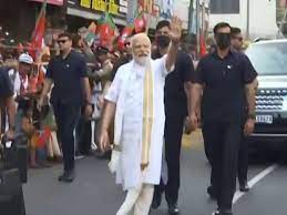 प्रधानमंत्री नरेंद्र मोदी आज केरल के कोच्चि में रोड शो किया
