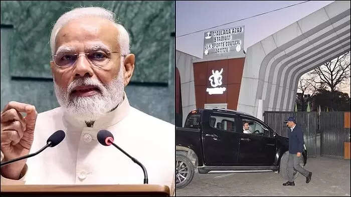 प्रधानमंत्री मोदी के स्वागत के लिए जम्मू तैयार, एमए स्टेडियम में रैली को करेंगे संबोधित