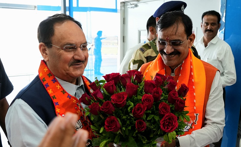 भाजपा अध्यक्ष जेपी नड्डा जबलपुर पहुंचे, विभिन्न कार्यक्रमों में होंगे शामिल