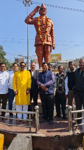 सुभाष चौक में नेताजी सुभाष चंद्र बोस की जयंती श्रद्धा एवं उल्लास के साथ मनाई गई