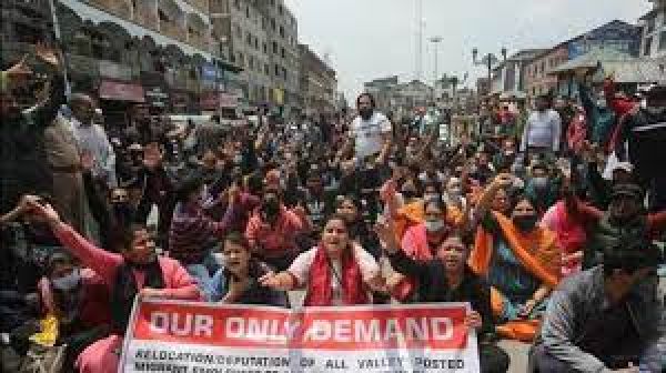 Release pending salary before Diwali, relocate to Jammu: PM package Pandit employees to Govt