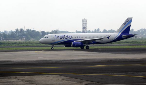 IndiGo plane's engine catches fire at Delhi airport