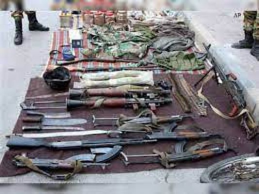 असम: भारी मात्रा में हथियार एवं विस्फोटक बरामद