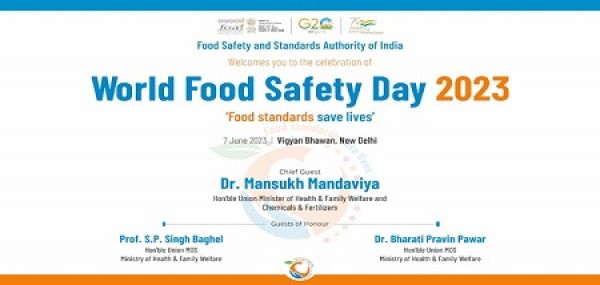 केंद्रीय स्वास्थ्य मंत्री डॉक्टर मनसुख मांडविया आज विश्व खाद सुरक्षा दिवस के अवसर पर नई दिल्ली में राज्य खाद सुरक्षा सूचकांक जारी करेंगे