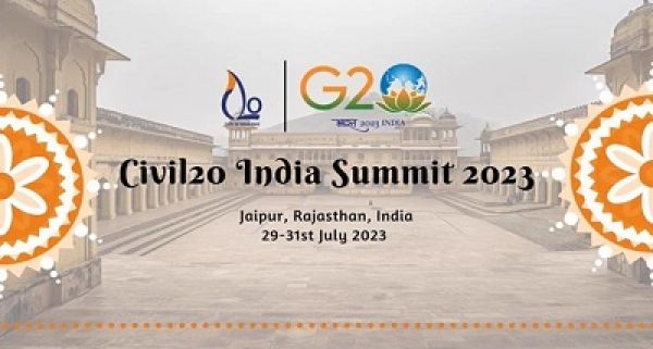जी-20, राजस्थान के जयपुर में आधिकारिक सम्&zwj;पर्क समूह सिविल-20 शिखर सम्&zwj;मेलन की शुरुआत आज से