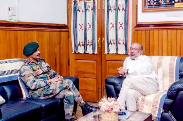 मणिपुर के मुख्यमंत्री से मिले असम राइफल्स के डीजी