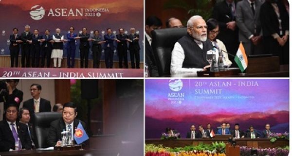 प्रधानमंत्री नरेंद्र मोदी जकार्ता का दौरा समाप्&zwj;त करने के बाद स्&zwj;वदेश लौट आये हैं