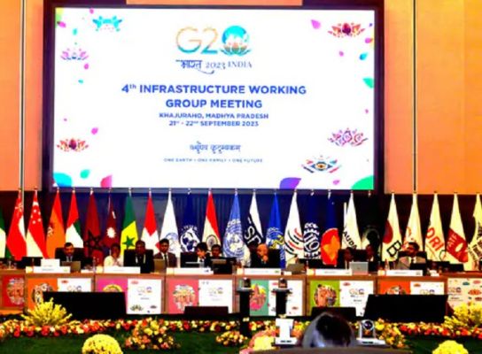 खजुराहो में जी-20 इन्फ्रास्ट्रक्चर कार्यकारी समूह की दो दिवसीय बैठक प्रारंभ