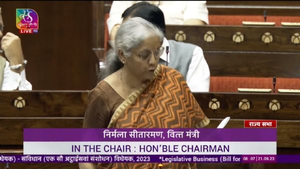 भाजपा हमेशा से महिला आरक्षण की समर्थक रहीः वित्त मंत्री