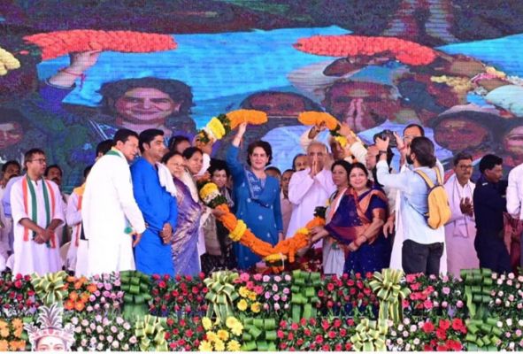 कांग्रेस की सरकार सत्ता में आई तो छत्तीसगढ़ में कराई जाएगी जातीय जनगणना : प्रियंका वाड्रा