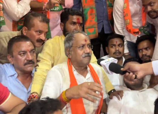 चुनाव प्रचार के दौरान बैजनाथ पारा में बृजमोहन पर हमला...