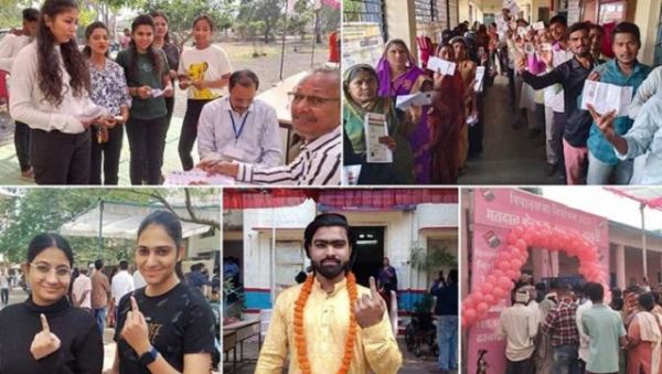 मप्र विस चुनावः दोपहर एक बजे तक 45.40 प्रतिशत मतदान